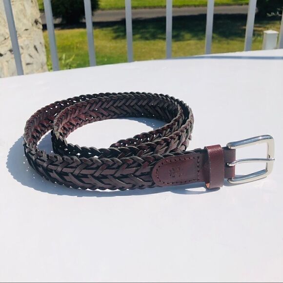 Dark brown braided belt size xlarge - Picture 1 of 6